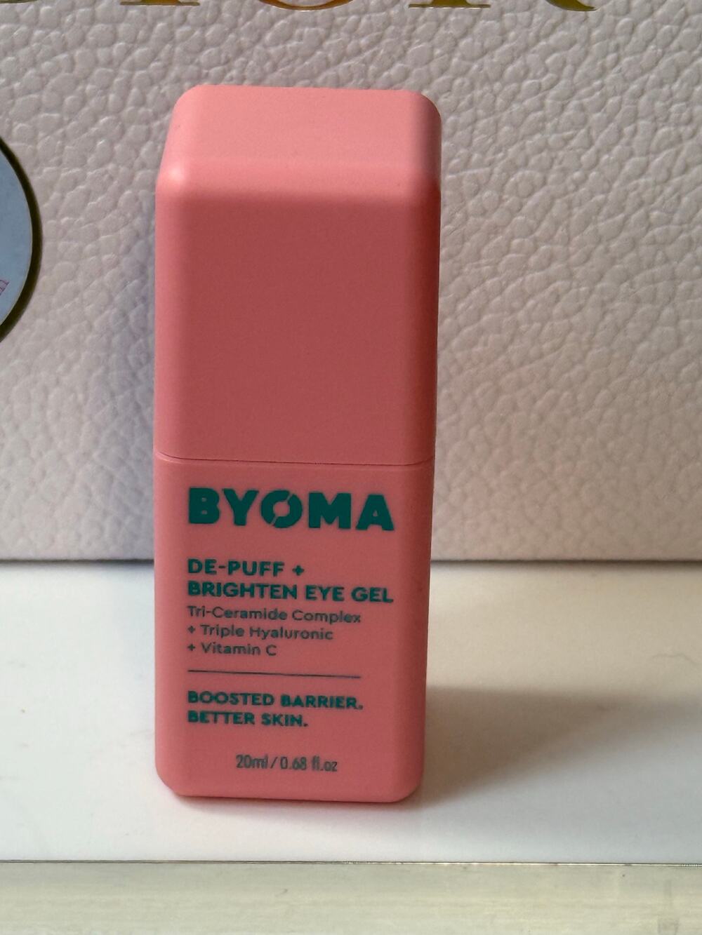 BYOMA De-Puff + Brighten Eye Gel Tri-Ceramide Complex 20mL - NEW